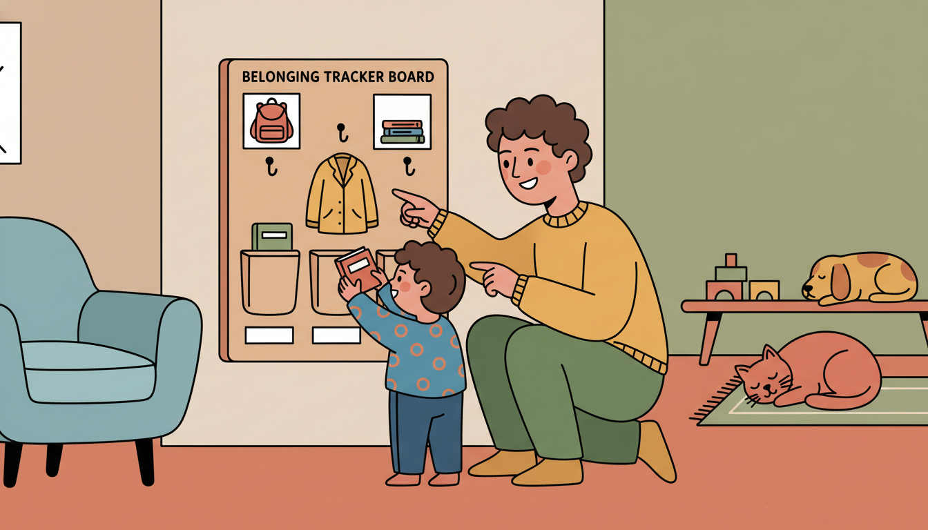 Belonging tracker board